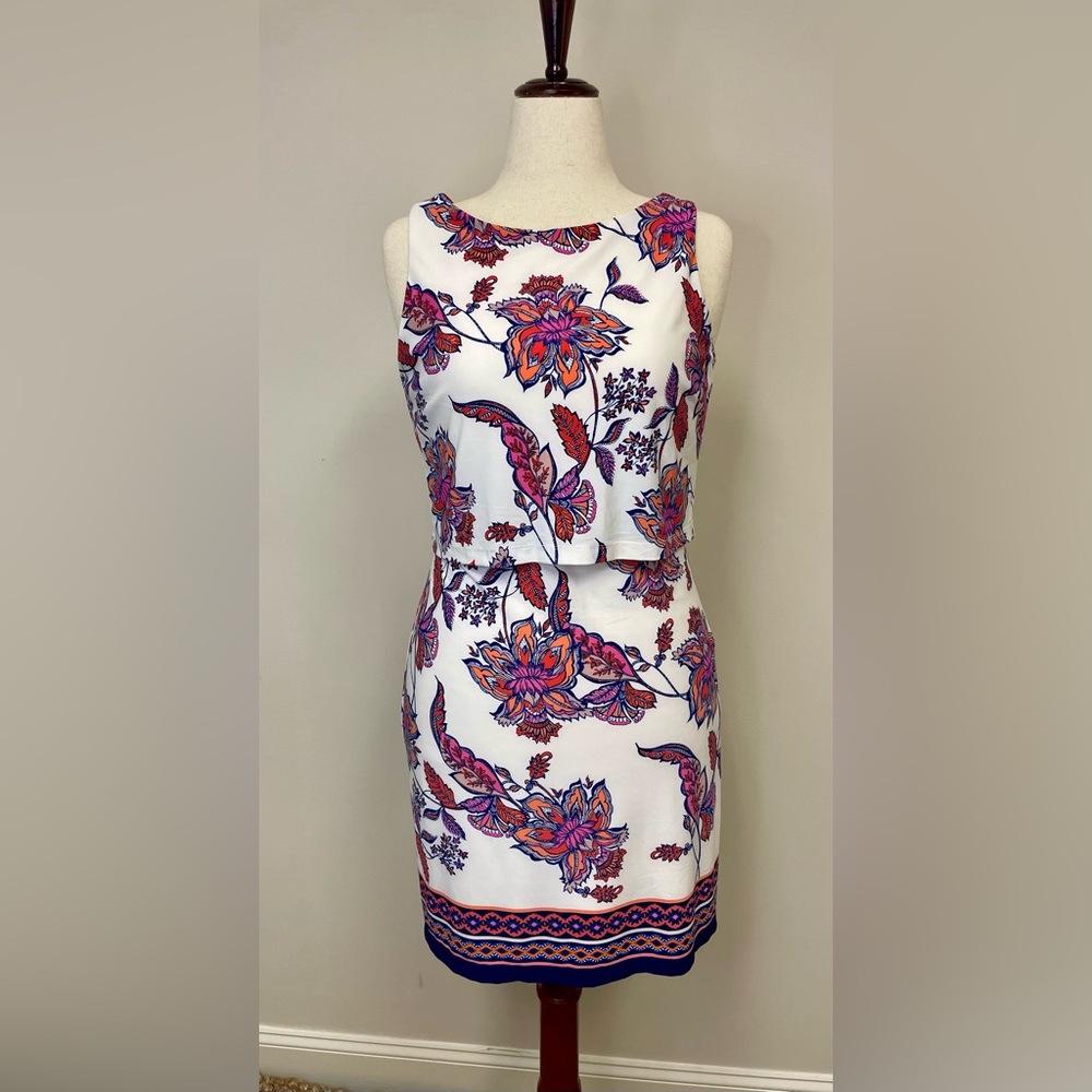 Vince Camuto Floral Midi Dress
